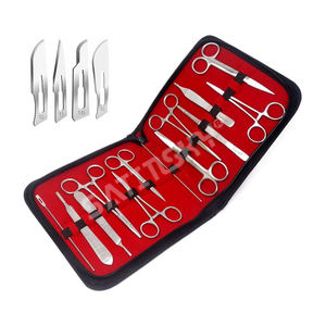 Kit de instrumentos veterinarios de disección ortopédica de 11 piezas con herramientas de sutura de cirugía menor para procedimientos quirúrgicos de perros - Product Image 3