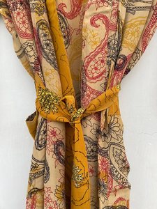 ชุดกิโมโนผ้าเครปผ้าไหมแบบวินเทจพร้อมคุณสมบัติเรียบสำหรับชีวิตประจำวันฟรีไซส์สำหรับฤดูร้อนฤดูใบไม้ร่วงฤดูใบไม้ผลิ - Product Image 2