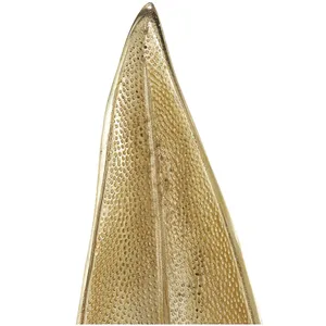 Artesanía de hierro en forma de hoja dorada de lujo para decoración de hogar y oficina estilo de construcción creativo moderno para sala de estar - Product Image 6