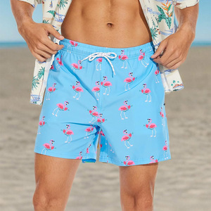 กางเกงว่ายน้ำขาสั้นผู้ชายกันน้ำแห้งเร็วกระเป๋าชายหาดสบายๆ - Product Image 4