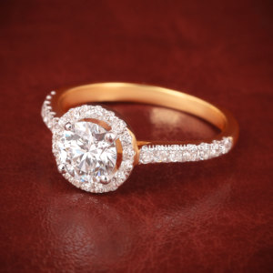 Anillo de compromiso de Plata de Ley 925 personalizado clásico con quilates de diamante cultivado en laboratorio para joyería de mujer - Product Image 5