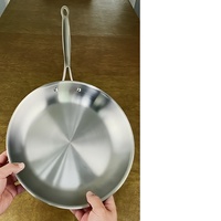 Poêle à frire moderne Poêle à frire en cuivre de meilleure qualité avec poignée Décor pour la maison et l'hôtel Ustensiles de cuisine utilisés