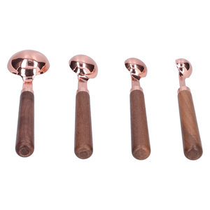 Cuchara de cobre, cucharas medidoras, tazas, cuchara medidora de granos de café/cuchara, herramienta de cocina para hornear, el mejor precio - Product Image 3