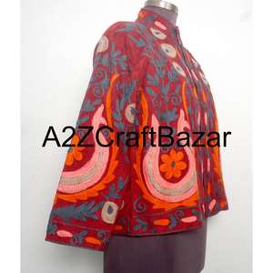 Chaqueta Cotrise Bordada de Diseñador para Mujer, Forro de Algodón Ecológico Tradicional de Primera Calidad, Abrigo de Otoño Invierno al por Mayor - Product Image 4