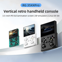 Consola de Videojuegos de Bolsillo Anbernic RG35XX PRO con Pantalla IPS de 3.5'', Sistema Linux de 64G, Compatible con Salida de TV, Reproductor de Juegos Portátil Wiisun