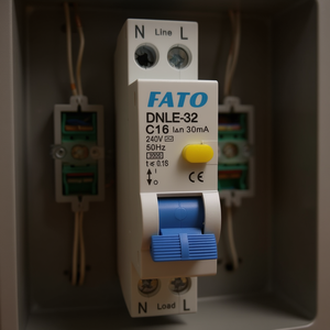เบรกเกอร์ป้องกันไฟรั่ว FATO DNLE-32 C16 30mA 240V 50Hz - Product Image 3