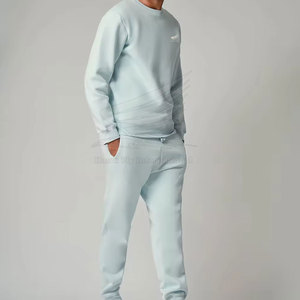 Survêtement d'hiver pour homme de qualité supérieure, personnalisable, grande taille, 100 % coton, respirant, uni, logo personnalisé, service OEM, cordon de serrage - Product Image 2