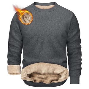 Jersey liso para hombre y mujer, sudadera de manga larga Unisex, suéter con forro de ropa de invierno - Product Image 1