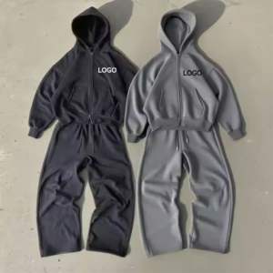 Chándal Deportivo Lavado al Ácido de Alta Calidad a Precio Económico al por Mayor, Ropa Casual Personalizada, Transpirable y Cómoda para Hombre - Product Image 3