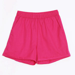 กางเกงขาสั้นเอวสูงสำหรับออกกำลังกายเอวสูงของผู้หญิงกางเกงขาสั้นออกกำลังกายผ้า100% แห้งเร็วตกแต่งมีกระเป๋า - Product Image 6