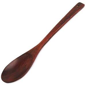 Cuillère à long manche confortable antiadhésive, ustensiles de cuisine, cuillères en bois naturel, ustensiles en bois pour la cuisine, la maison et l'hôtel - Product Image 1