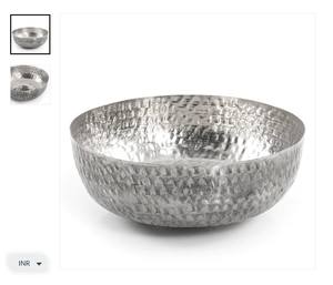 ชามโลหะสีทองแวววาวทันสมัยตั้งโต๊ะแบบร่วมสมัยหรูหรามีสไตล์ - Product Image 4