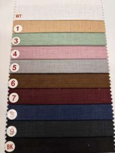 Tela Tejida de Mezcla de Lino y Algodón Orgánico Premium, Ancho 58, Suave, Teñida con Hilo, para Camisas de Niñas/Niños, Moda y Ropa - Product Image 3