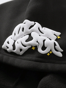 Sweat à capuche d'automne en molleton de coton respirant de haute qualité pour hommes-coupe surdimensionnée avec poche vêtements de tous les jours imperméables - Product Image 4