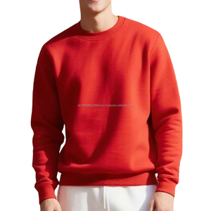 Color verde Fabricantes Logotipo personalizado Fleece Sudaderas de cuello redondo en blanco Logotipo personalizado Jersey Hombres Sudaderas - Product Image 2