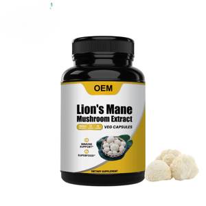 Polvo de extracto de hierba de Melena De León orgánico de etiqueta privada y cápsulas de grado alimenticio cultivadas salvajes al por mayor de La India - Product Image 1