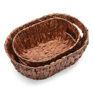 Petit panier en corde tressée directement du fabricant, paniers en fibre de jacinthe d'eau naturelle de la meilleure qualité - Product Image 4