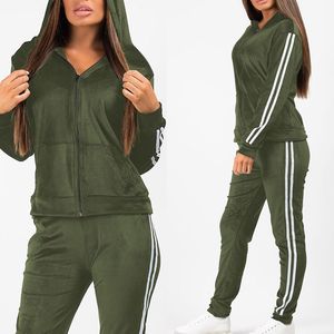 Ropa de calle personalizada French Terry Sweat Suit mujer Puff estampado recortado Zip up Hoodie y Jogger pantalones de chándal conjunto mujer chándal - Product Image 1