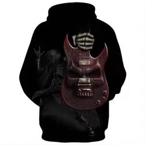 Sudaderas con capucha y sudaderas totalmente sublimadas-Abrigo de chaqueta con estampado de calavera - Product Image 4