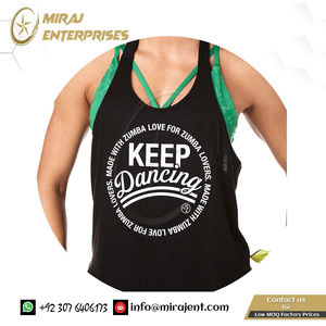 Débardeur d'entraînement en tissu tissé personnalisé pour femmes dos creux sans manches Gym Yoga Sport Style pour printemps Fitness danse Fitness - Product Image 4