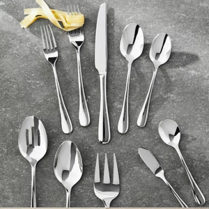 Juego de cubiertos orientales vintage chapados en plata de último diseño, cubiertos sostenibles para eventos de boda para hoteles y Navidad - Product Image 1