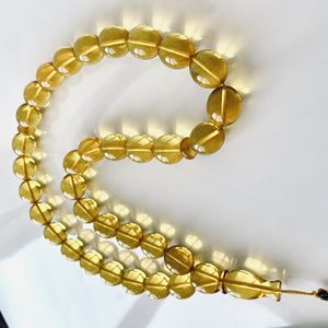 Tasbih de Ámbar Báltico Natural, Cuentas de Oliva Amarillas, Regalo de Ramadán - Product Image 6