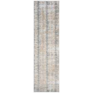 Nourison สีนามธรรม2'2x8 'พรมในร่มสีทองสีเทาทันสมัย - Product Image 1