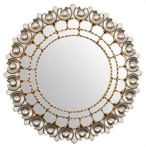 Miroir mural de style moderne classique de forme ronde pour la maison décorative Hôtel Villas Dressing Miroir mural pour habiller l'utilisation de la décoration - Product Image 2