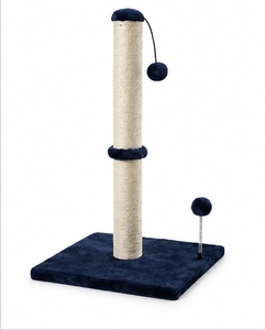 Árbol para Gatos de Sisal de Color Sólido, 34 Pulgadas de Altura, con Poste Rascador Resistente para Gatos de Interior, Diseño de un Solo Nivel - Product Image 3