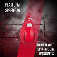 Ballon de vitesse en cuir DWELT GEARS DG-3611 de qualité supérieure, portable, réglable, léger, pour la boxe et l'entraînement des réflexes