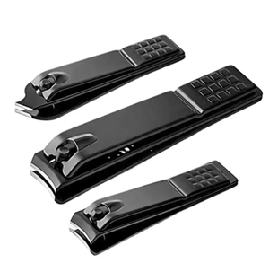 Professionnel nouveau Portable noir étiquette personnalisée coupe-ongles en acier inoxydable coupe-ongles manucure et pédicure coupe-ongles - Product Image 1