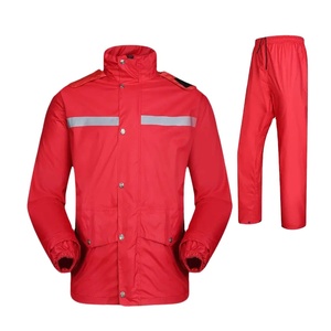 Traje de Lluvia Reflectante para Hombre, Chaqueta y Pantalones Impermeables y Transpirables para Motocicleta, Venta al por Mayor, Ideal para Primavera - Product Image 1
