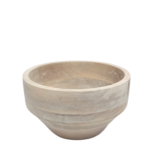 Diseño clásico Mango Wood Server Ware Cuenco redondo Color natural Ensaladera para cocina y decoración de bodas - Product Image 6