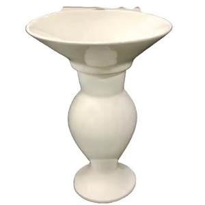 Vistaar Lavabo en céramique en forme de dauphin avec piédestal Articles sanitaires de qualité en marbre pour usage hospitalier - Product Image 1