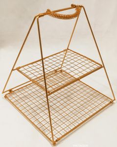 ตะกร้าลวดทองเหลืองสั่งทำเหมาะสำหรับเก็บขนมปังคัพเค้กและเค้กเหมาะสำหรับตกแต่งบ้าน - Product Image 3
