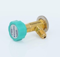 工业/DIY通用型制冷剂穿刺阀黄铜7/16-20螺纹800 PSI交流充注工具防漏高精度OEM/ODM