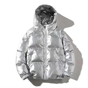 Femmes hiver chaud mi-long mince à capuche fermeture éclair Parkas à manches longues rembourré bouffée veste couleur unie fait peau de mouton coton - Product Image 5