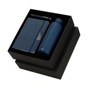 Ensemble cadeau d'affaires personnalisé Keplix : Bloc-notes, stylo et bouteille d'eau - Product Image 3