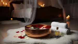 Moderno y Creativo Tazón para Pedicura, Diseño Atractivo, de Cobre, Madera y Plástico, Portátil, para Bañar y Lavar los Pies, para Salón de Belleza y Masaje Podal - Product Image 2