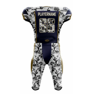 Uniforme de football américain personnalisé 2025/2026 Maillot court respirant Applique de broderie personnalisée sublimée pour la ligue de football - Product Image 4