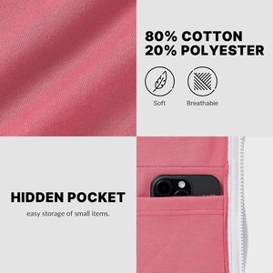 เสื้อฮู้ดซิป ผ้าฝ้าย 100% ซับในผ้าฝ้าย ล้างสีแบบสโตนวอช พิมพ์ลายดิจิทัล ปักลาย 3 มิติ - Product Image 5