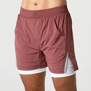 Nouveau design été Jogging entraînement sportif, short Fitness séchage rapide hommes Gym athlétique hommes entraînement sueur 2 en 1 Shorts - Product Image 2