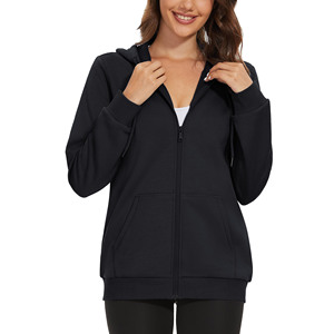 Custom Gym Girls Blank Plus Size Knitted High Quality Ladies Zip up Hoodies y Oversize Sudadera Hoodies para mujer - Product Image 3