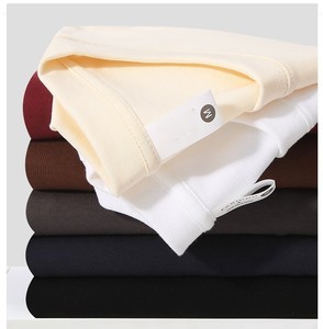 Bangladesh China Factory Price Men's 260g Heavyweight Cotton Short Sleeve T Shirt Drop Shoulder Loose Fit <b>Travel</b> Wear T Shirt - Product Image 6