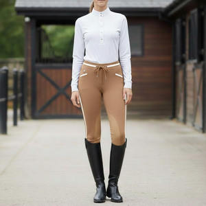 Nouveau style 2024, best-seller : Pantalon d'équitation pour femme, taille haute, avec grip intégral et boutons - Product Image 1