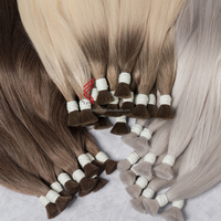 Lot de cheveux vierges ukrainiens abordables, paquets de cheveux vierges doublement étirés pour femmes slaves Paiement facile
