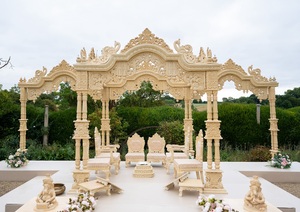 Manavarai Mandap สำหรับงานแต่งงานอินเดียใต้แบบดั้งเดิมเวทีงานแต่งงานอินเดียตอนใต้ - Product Image 3