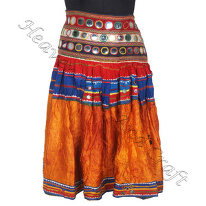 กระโปรงบานจาร่าวินเทจปักลายด้วยมือกระโปรงกุตจิวินเทจสวยงาม - Product Image 3