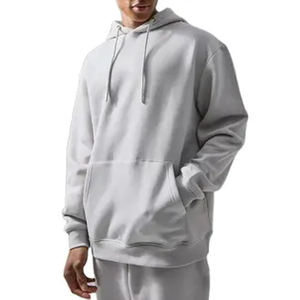 Wholesale Custom Logo Unisex Oversized <b>Hoodie</b> <b>Plain</b> Design High Streetwear Sweatshirts with Embroidered Technics for Winter - Product Image 1