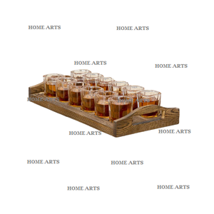 Plateau de présentation en bois pour tasses, design exceptionnel, qualité supérieure, accessoires de table, porte-gobelets en Inde - Product Image 1